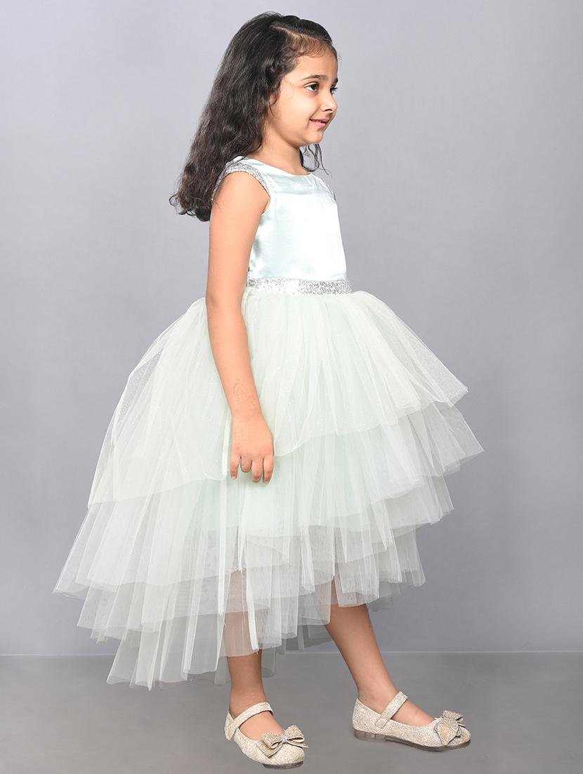 girls round neck net frocks - 21067386 - Standard Image - 2