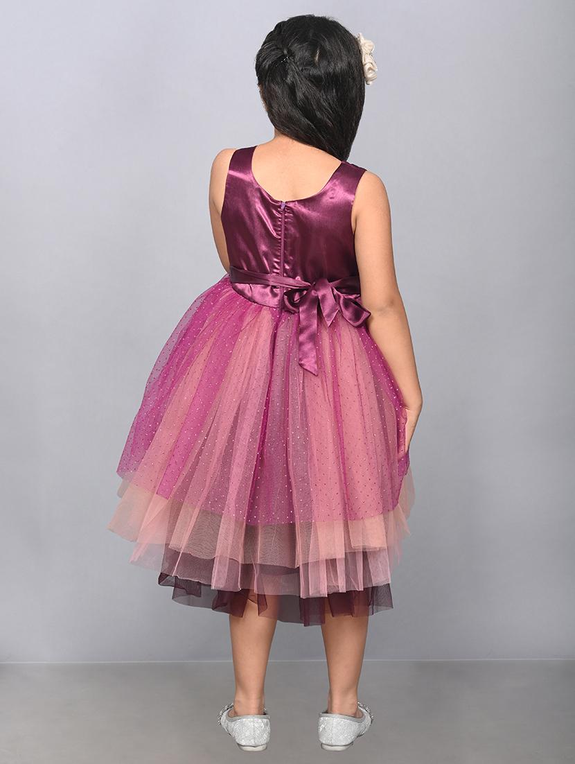girls round neck net frocks - 21067405 - Standard Image - 2