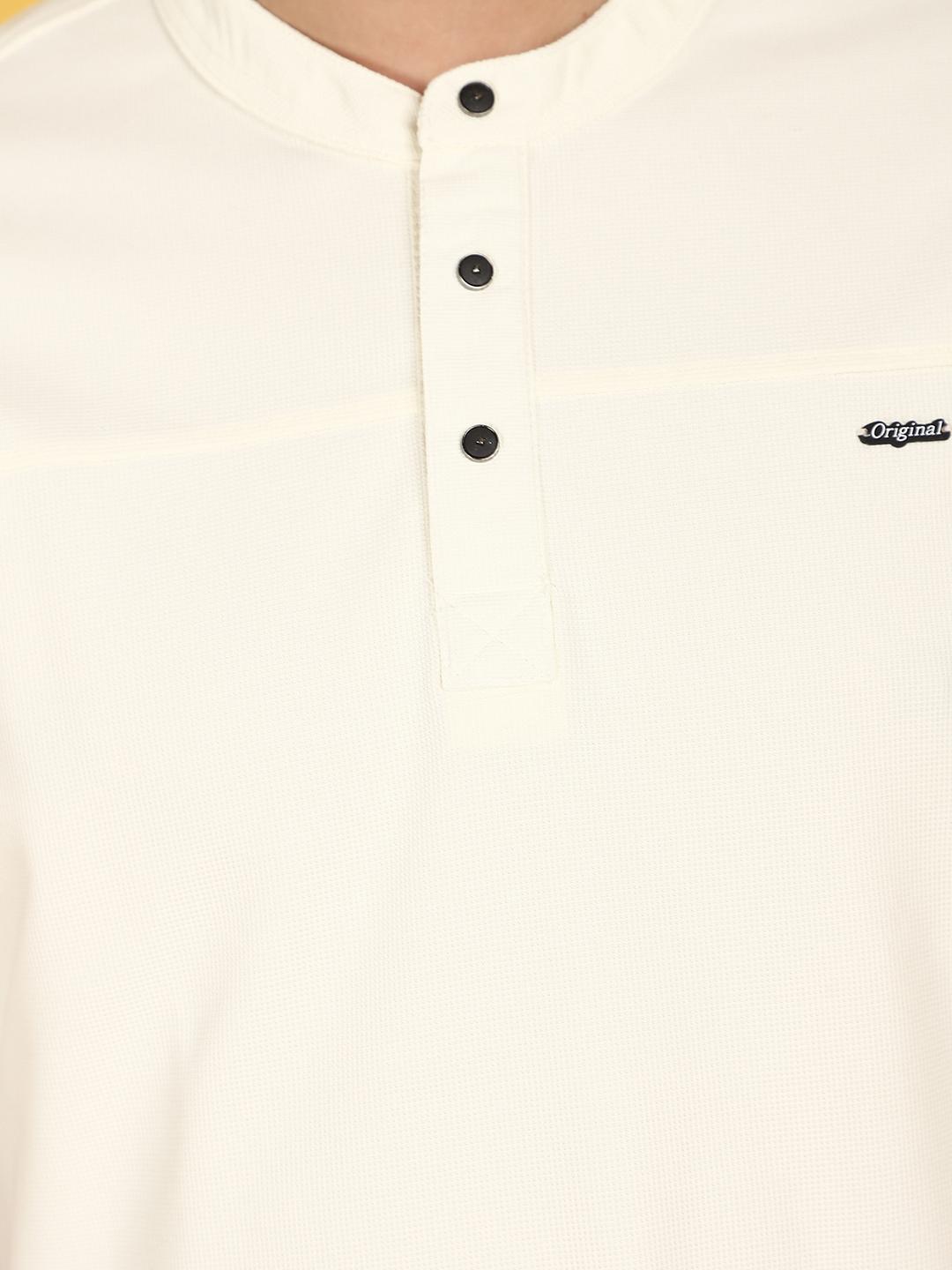 off white fancy fabric tshirt - 21067841 - Standard Image - 7