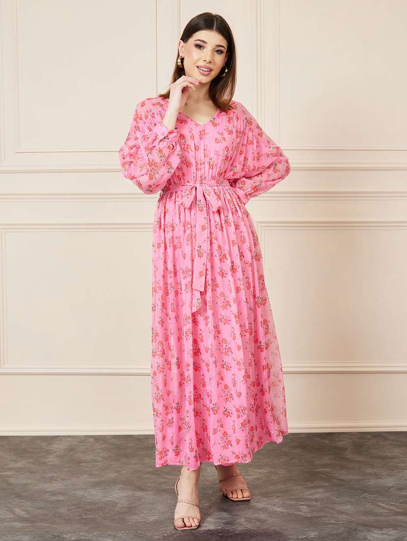 women floral printed a-line dress