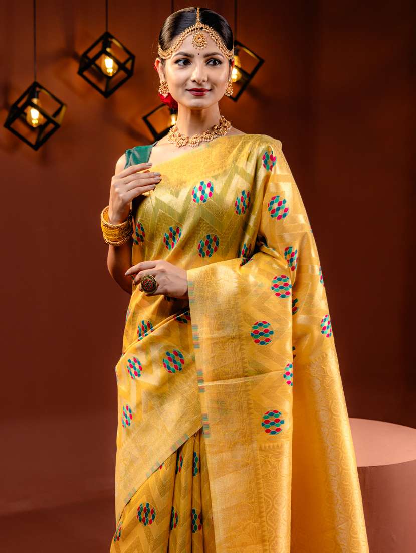 women self design banarasi saree with blouse - 21068416 -  Standard Image - 2