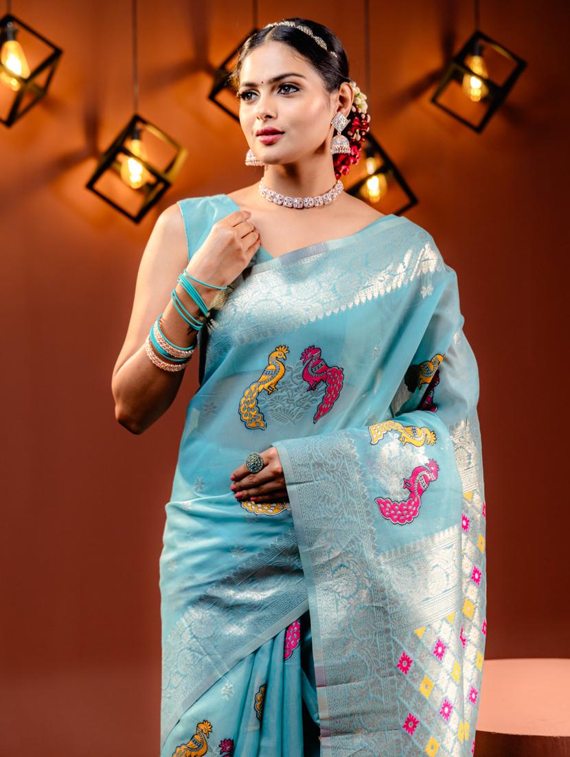women self design banarasi saree with blouse - 21068439 - Standard Image - 2