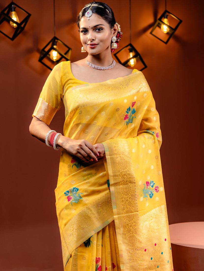 women self design banarasi saree with blouse - 21068440 - Standard Image - 2