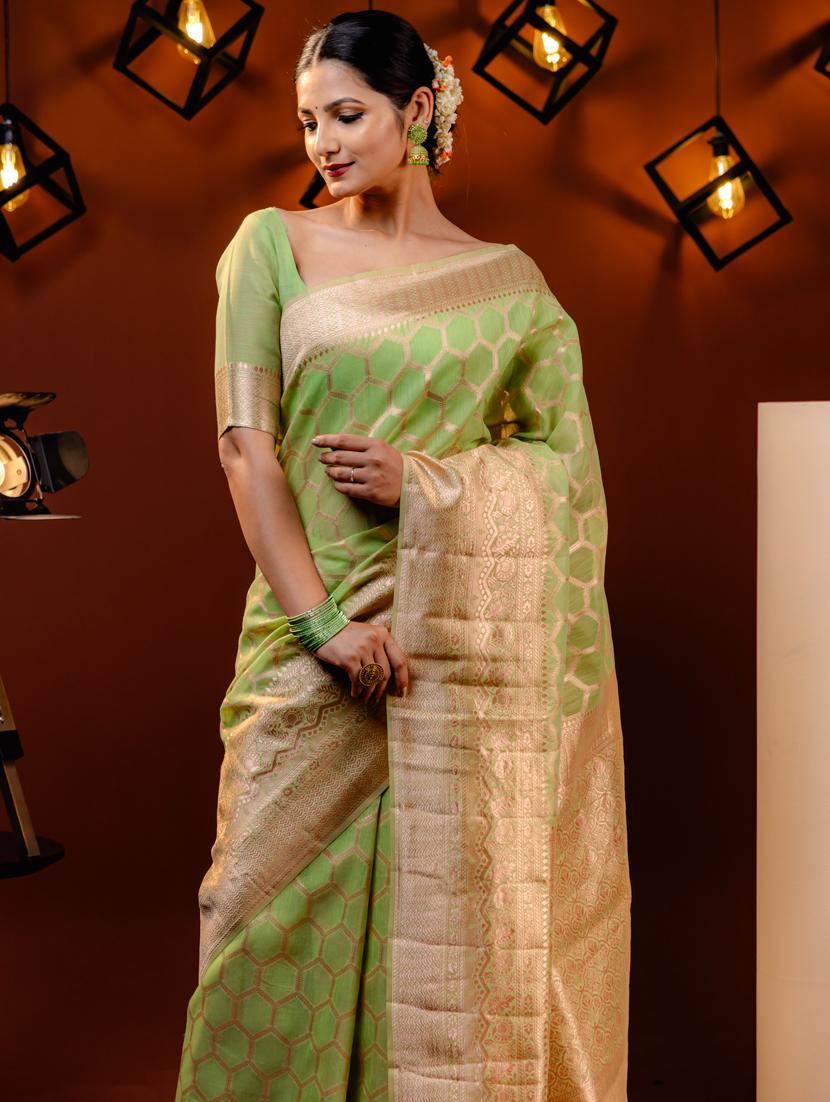 women self design banarasi saree with blouse - 21068460 - Standard Image - 2