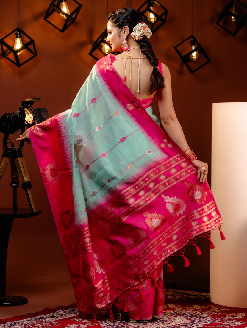 women self design bordered saree with blouse - 21068469 - Standard Image - 2