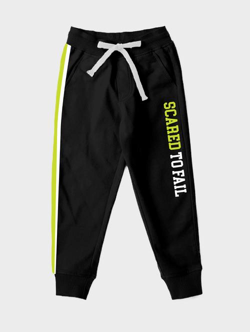 black placement print joggers - 21070154 - Standard Image - 0
