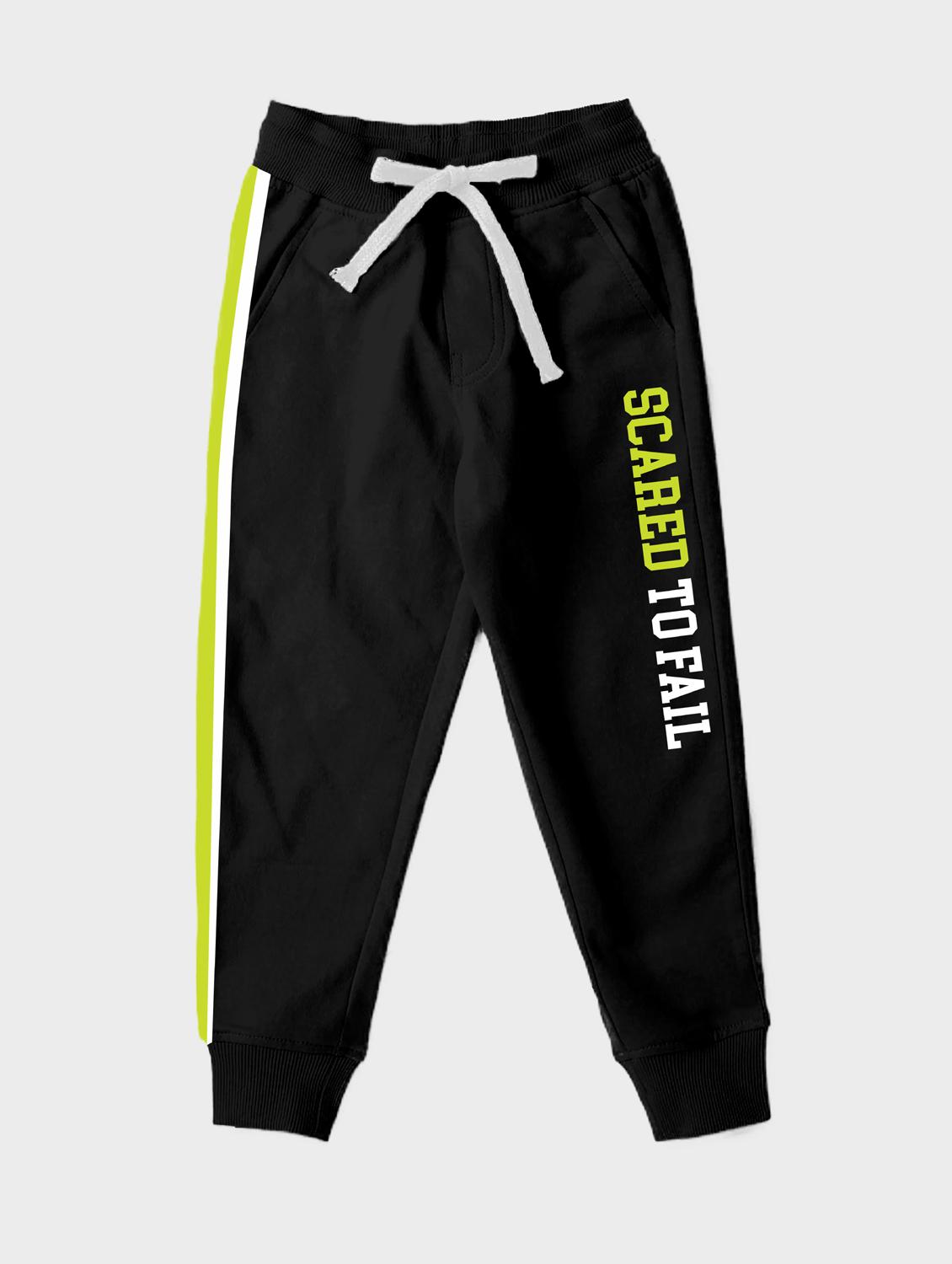 black placement print joggers - 21070154 - Zoom Image - 0