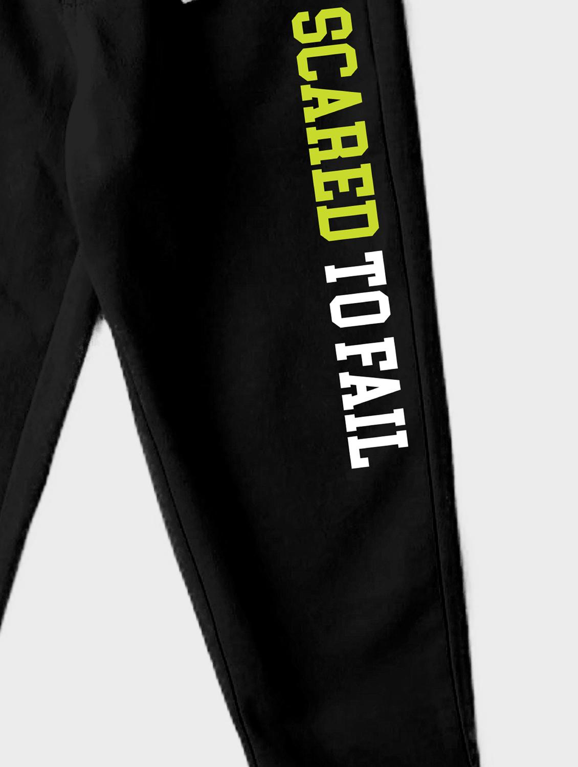 black placement print joggers - 21070154 - Standard Image - 2
