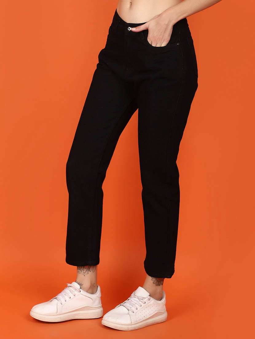 black cotton jeans - 21070233 -  Standard Image - 2