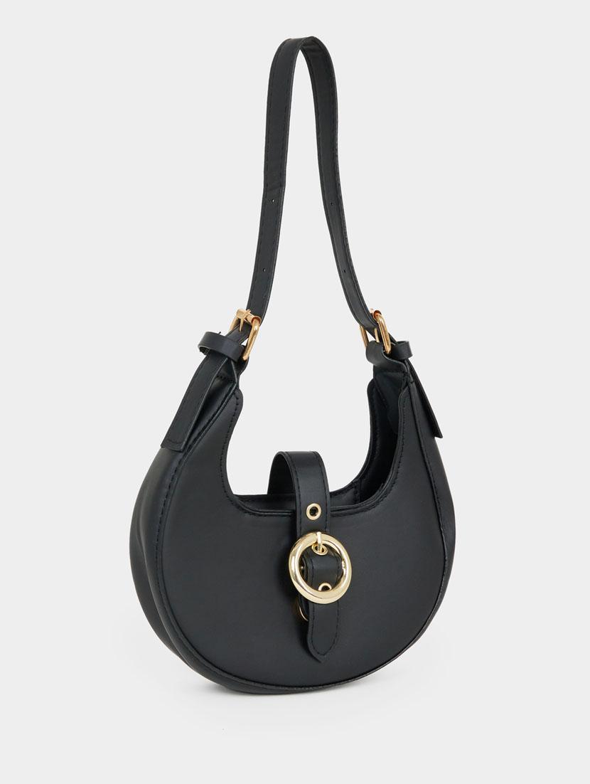 black leatherette (pu) handbag - 21071604 - Zoom Image - 0