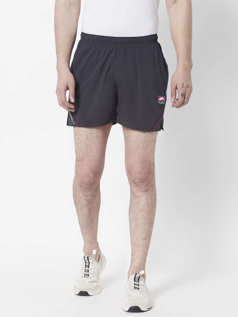 men mid rise cotton shorts