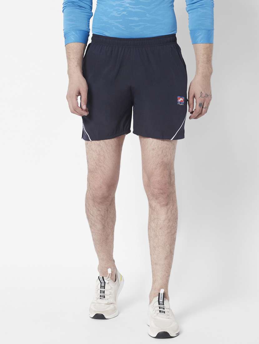 men mid rise cotton shorts