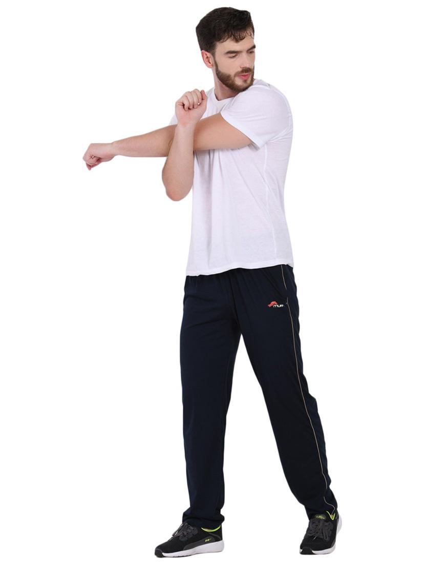 men mid rise full lenght track pant - 21072769 - Standard Image - 2
