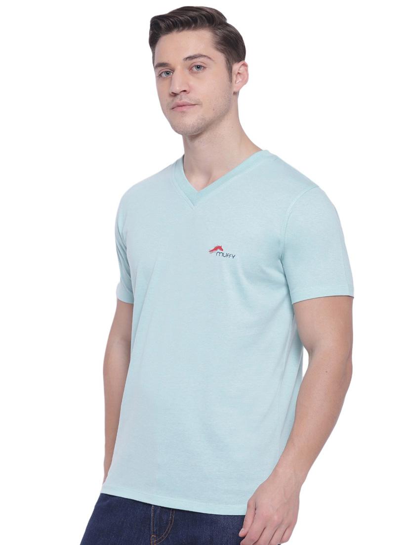 men solid v-neck t-shirt - 21072771 - Standard Image - 2