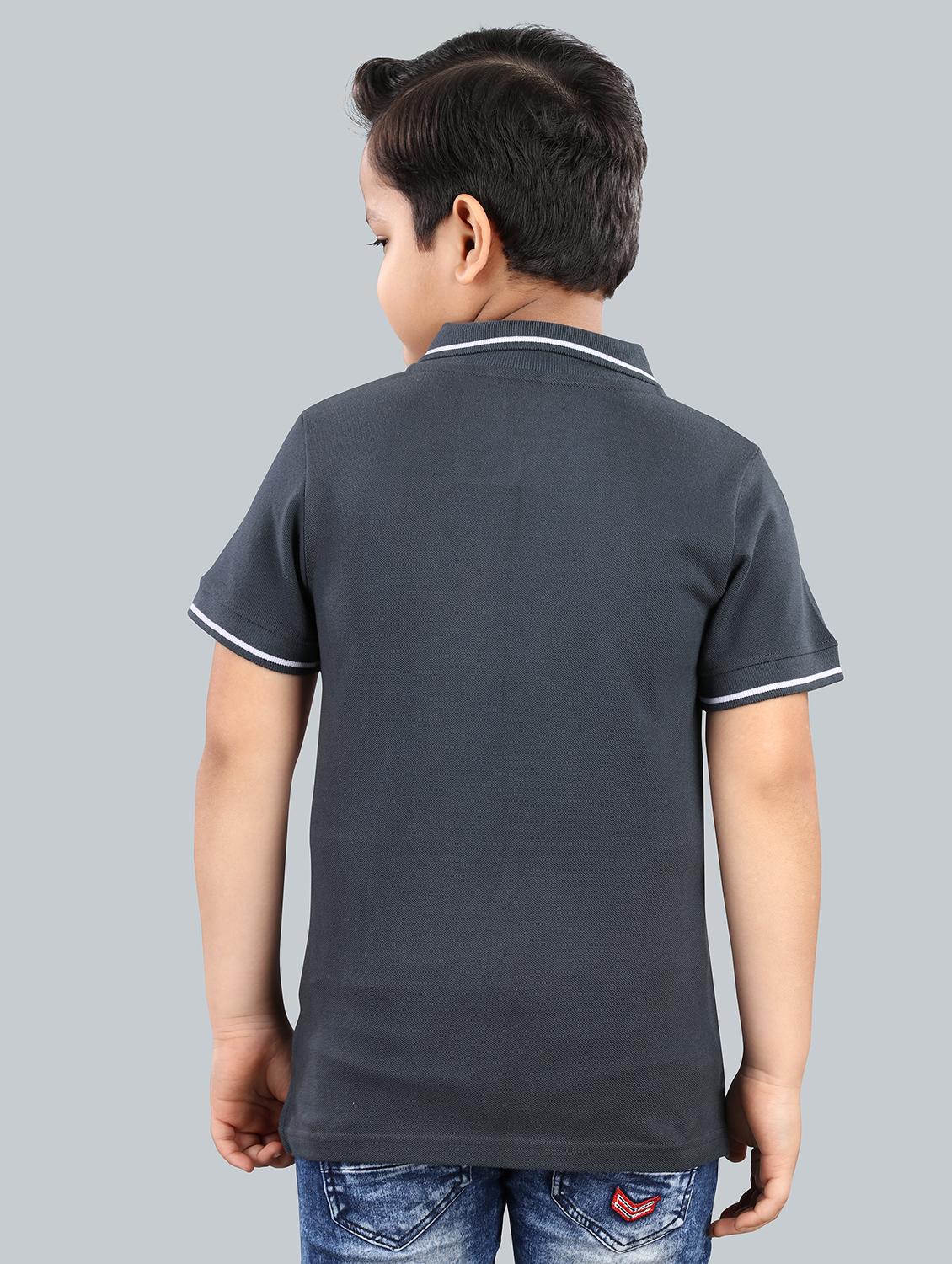 boys color block cotton polo t-shirt - 21073203 - Standard Image - 2