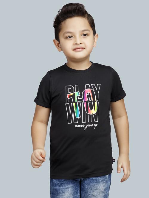 boys chest print cotton t-shirt - 21073205 -  Standard Image - 0