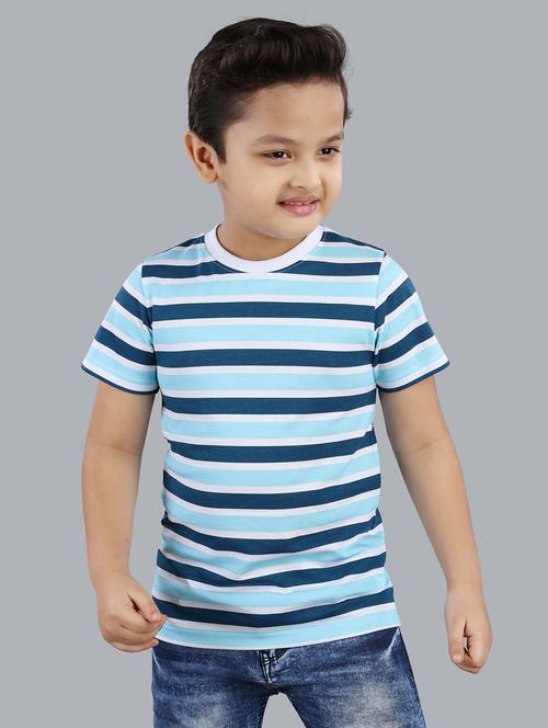 boys striped short sleeve t-shirt - 21073219 -  Standard Image - 0