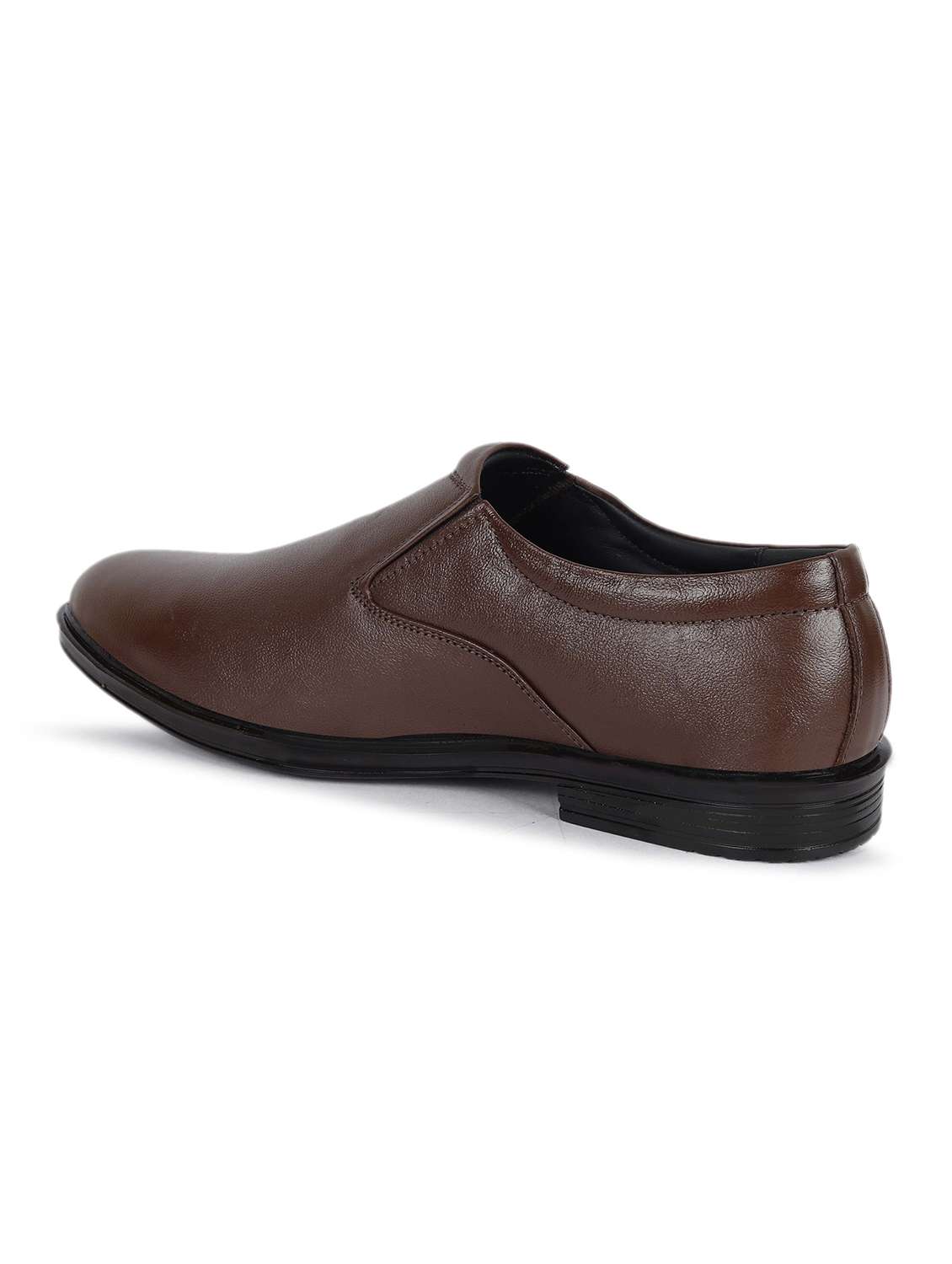 brown slip on formal shoes - 21073401 - Standard Image - 2