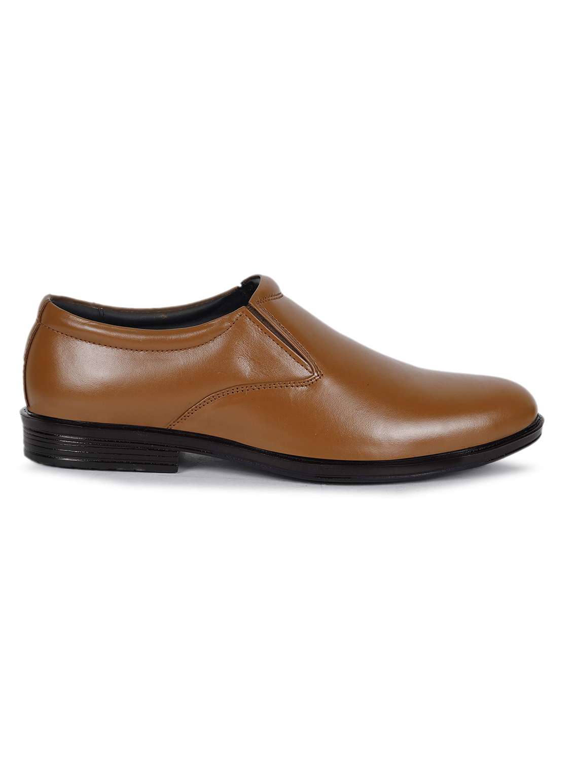 tan leather slip on derbies - 21073402 - Standard Image - 2