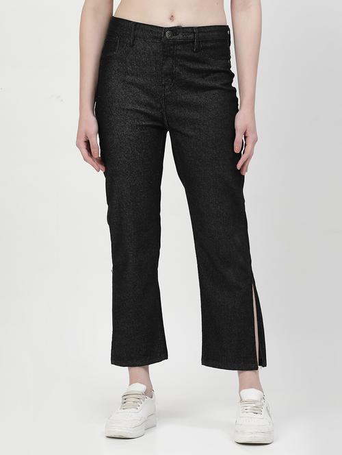 solid black bootcut jeans - 21073491 - Standard Image - 0