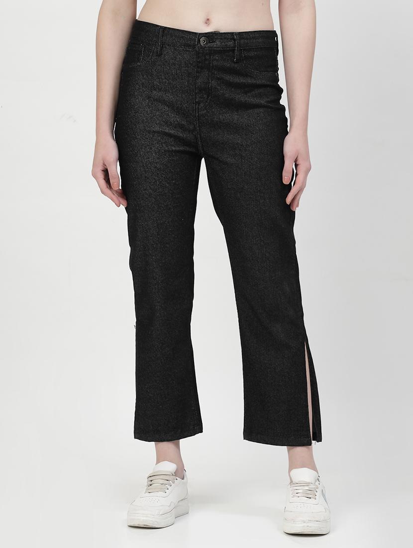solid black bootcut jeans - 21073491 - Zoom Image - 0
