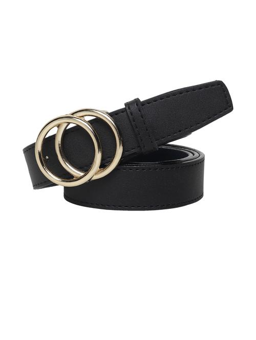 women casual black synthetic leather belt - 21073671 -  Standard Image - 0