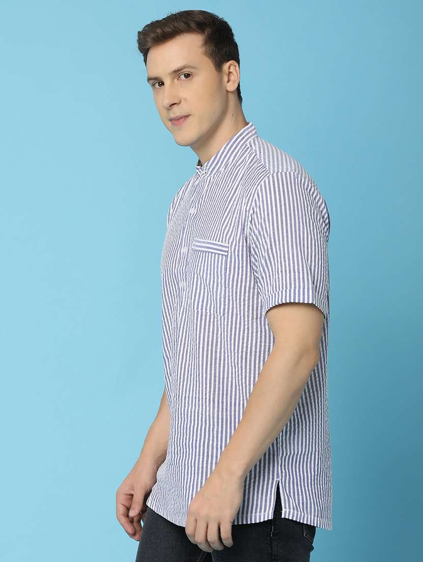 men striped cotton casual shirt - 21073971 -  Standard Image - 2