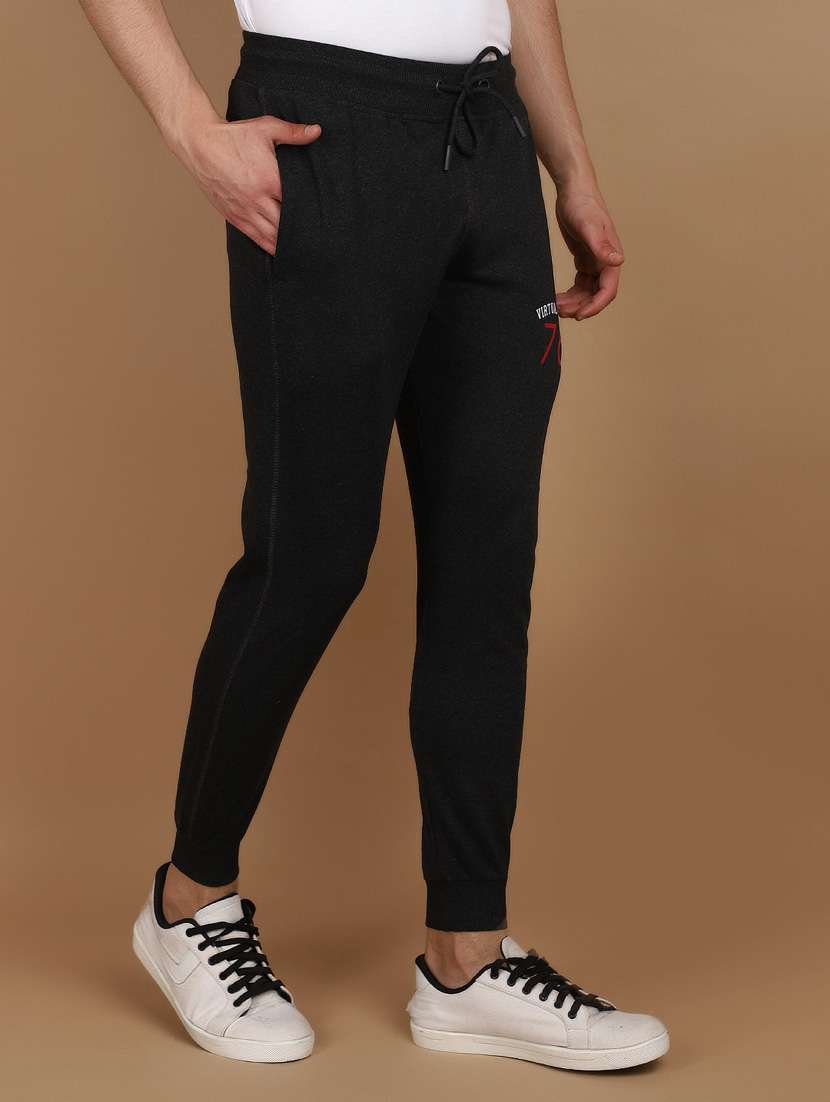 men placement print mid rise full length jogger - 21074027 -  Standard Image - 2