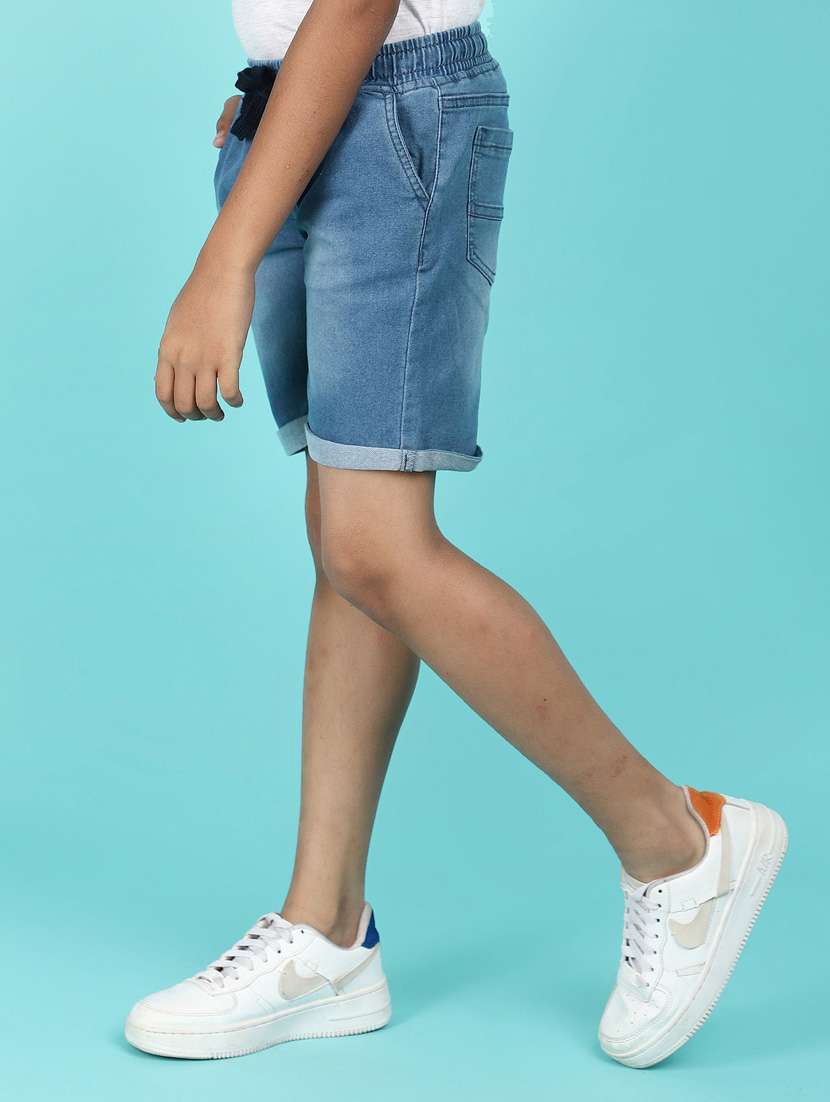 boy mid rise washed shorts - 21074106 -  Standard Image - 2