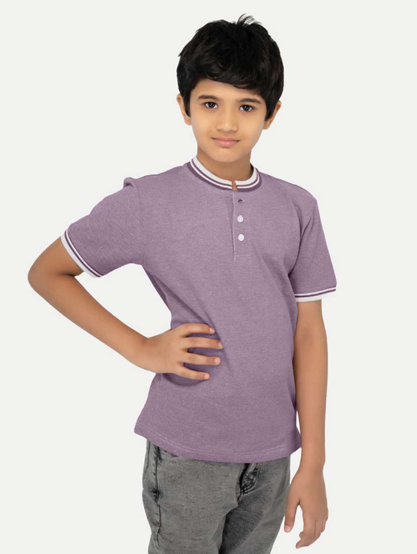boys short sleeve solid regular t-shirt