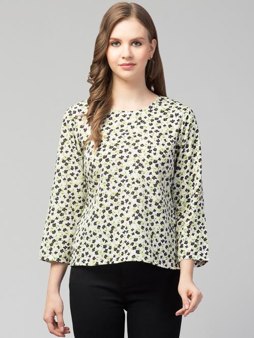 women white floral printed regular top - 21074458 - Standard Image - 0