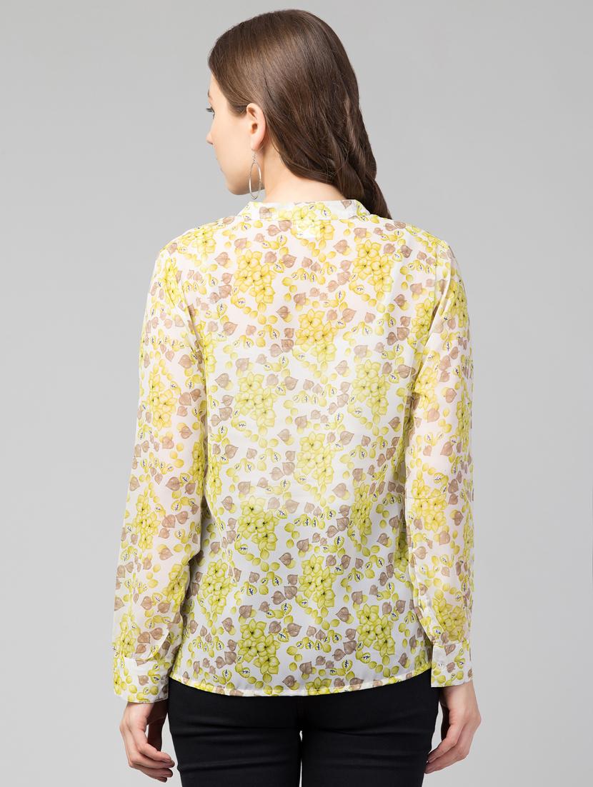 women white floral printed casual top - 21074485 - Standard Image - 2