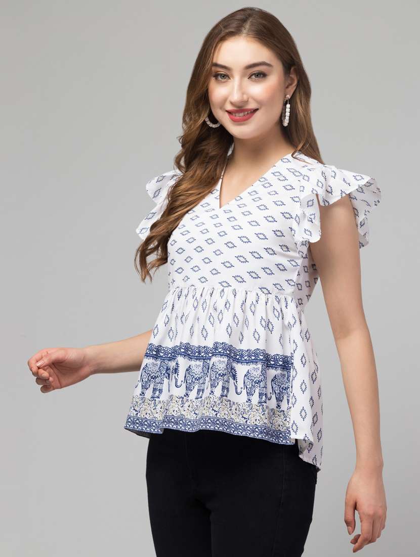 women white printed casual top - 21074506 -  Standard Image - 2