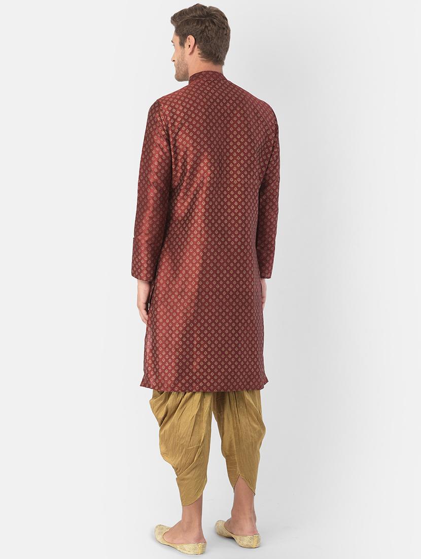 women brown self design long sleeves kurta - 21075805 - Standard Image - 2
