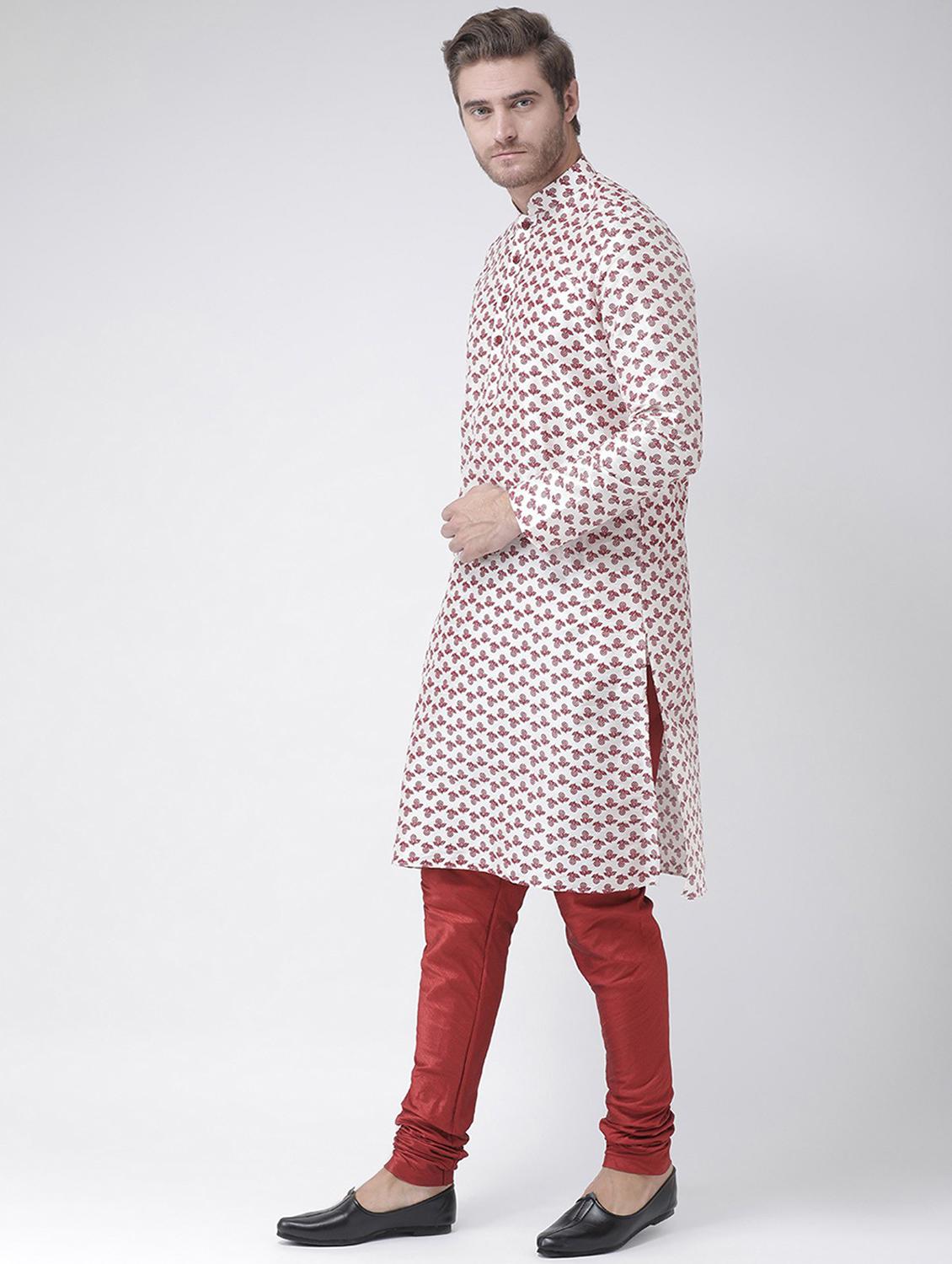 men mandarin neck long sleeve kurta - 21075885 - Standard Image - 2