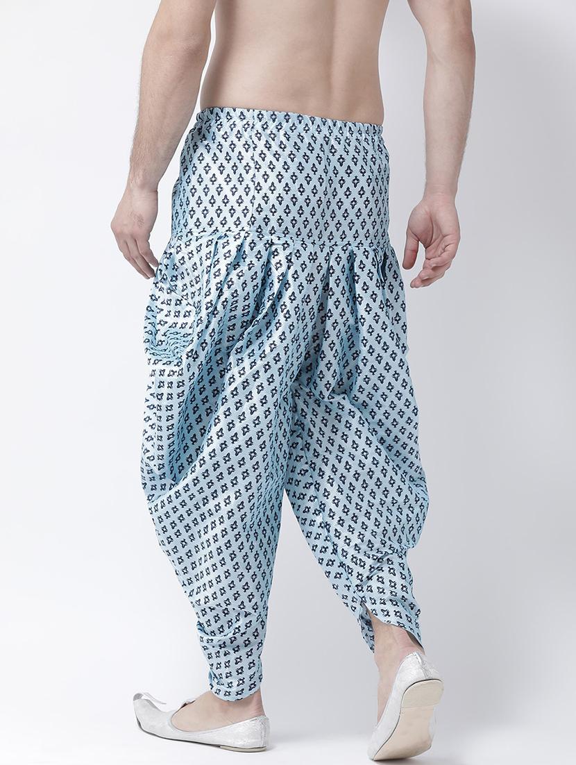men printed mid rise dhoti - 21076178 - Standard Image - 2