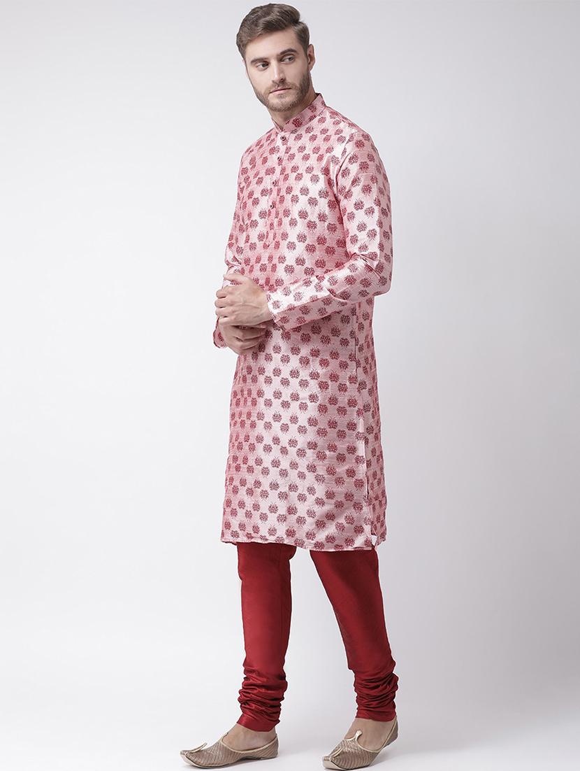 men long sleeve kurta churidar set - 21078555 - Standard Image - 2