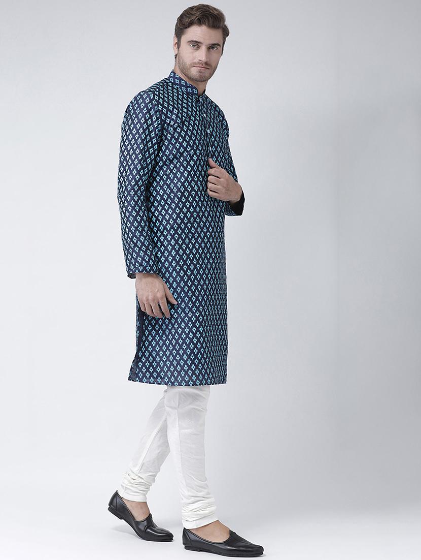 men long sleeve kurta churidar set - 21078571 - Standard Image - 2