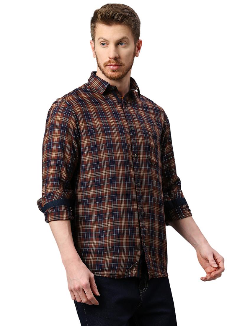 men check print casual shirt - 21078592 - Standard Image - 2