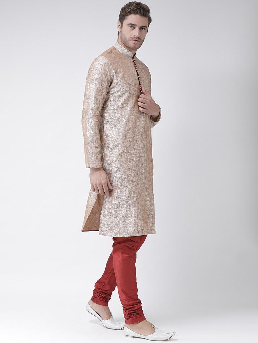 men long sleeve kurta churidar set - 21078692 - Standard Image - 2