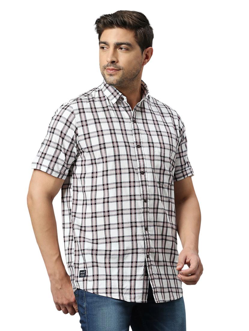 men checkered casual shirt - 21078730 - Standard Image - 2