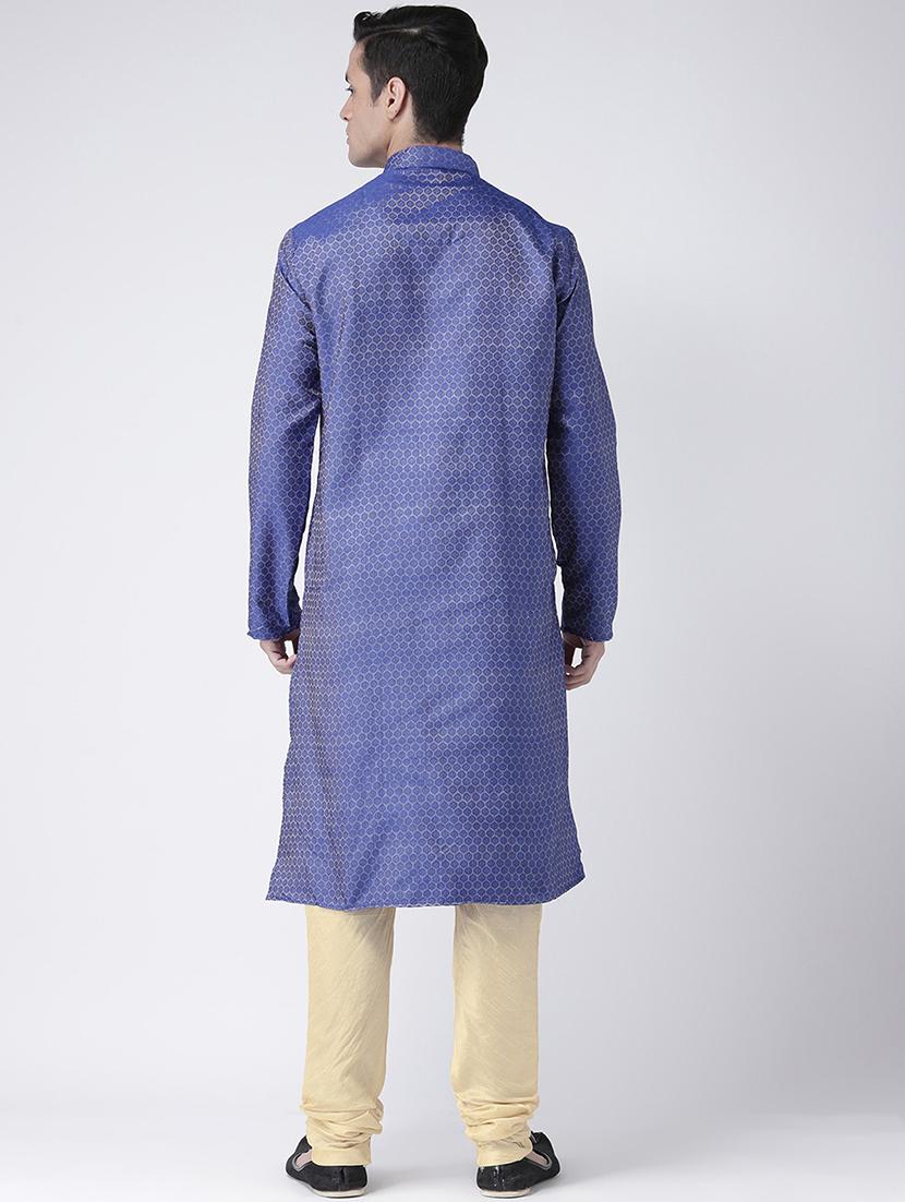 men long sleeve kurta churidar set - 21078754 - Standard Image - 2
