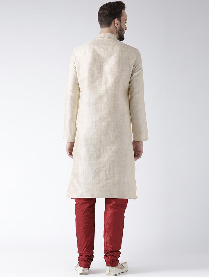 men long sleeve kurta churidar set - 21078764 - Standard Image - 2