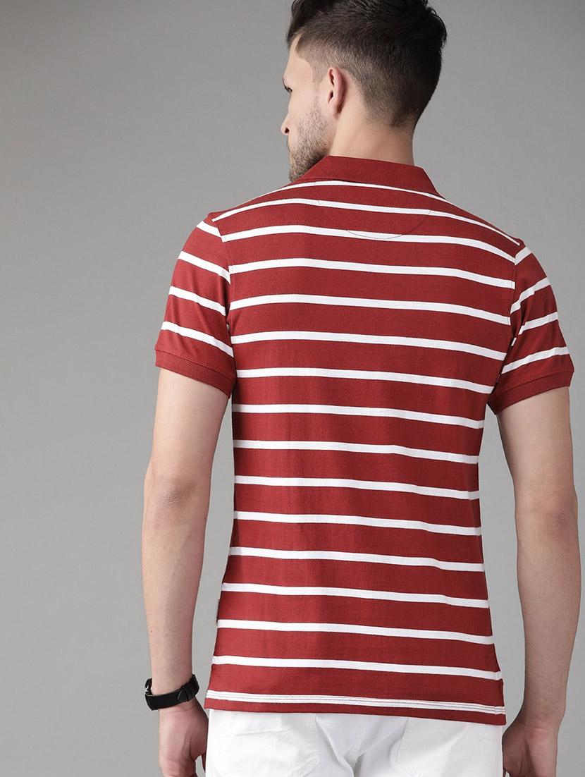 men red polo neck t-shirt - 21080269 - Standard Image - 2