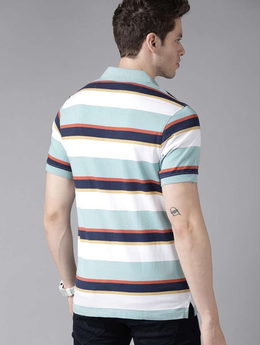 men striped polo t-shirt - 21080282 - Standard Image - 2