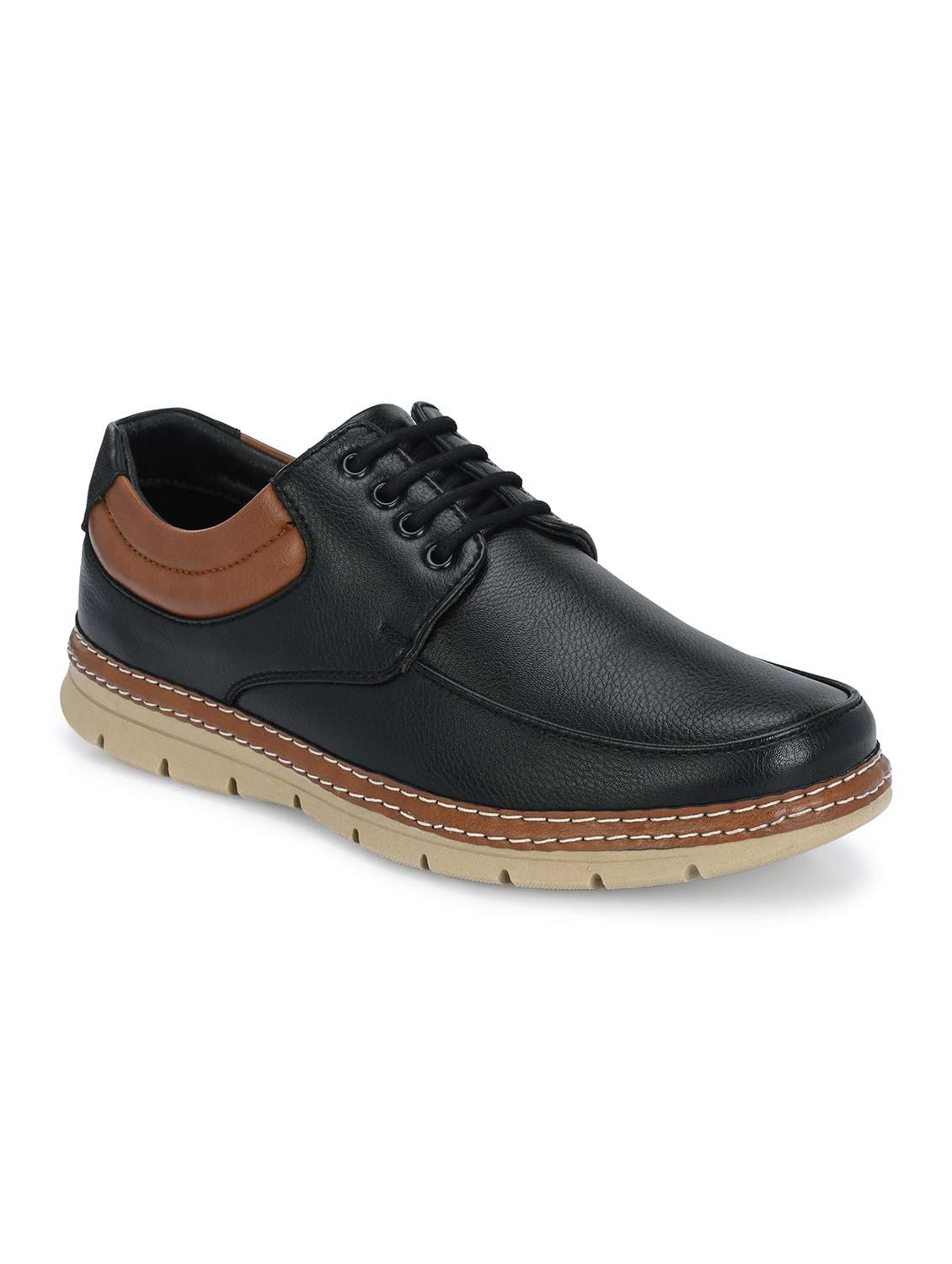 black lace up casual shoes - 21080372 -  Zoom Image - 0