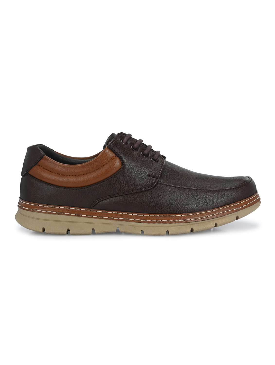 brown lace up casual shoes - 21080373 -  Standard Image - 2