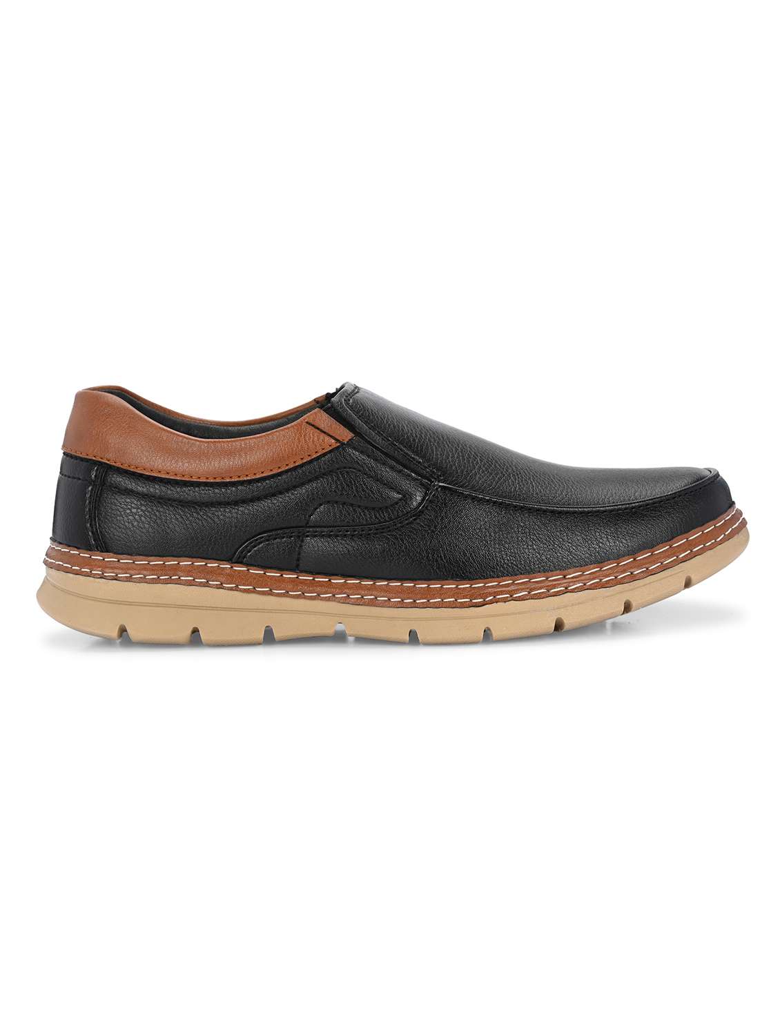 black slip on casual shoes - 21080375 -  Standard Image - 2
