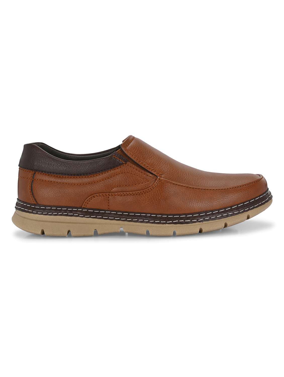 brown slip on casual shoes - 21080377 -  Standard Image - 2