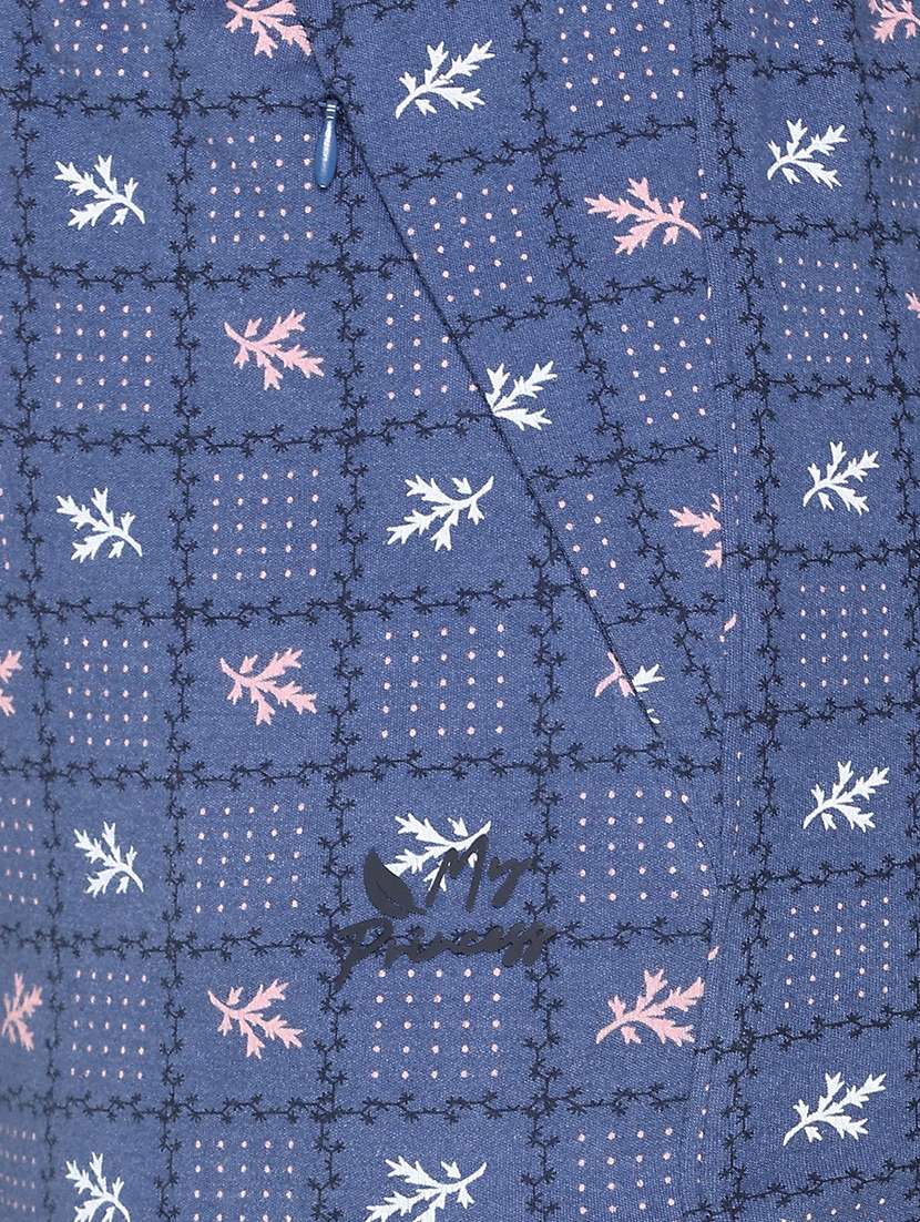 women printed mid rise track pant - 21081617 -  Standard Image - 2